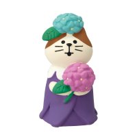 cinemacollection/マスコット ｃｏｎｃｏｍｂｒｅ フラワーにゃんこ あじさい デコレ インテリア かわいい プレゼント グッズ /506097231