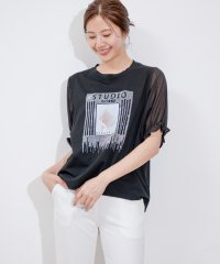 JAYRO/袖シフォンビジューTシャツ/506097502