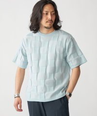 SHIPS MEN/SHIPS:〈手洗い可能〉Amossa(R) シャンティ ブロック リンクス編み ニット Tシャツ/506097705