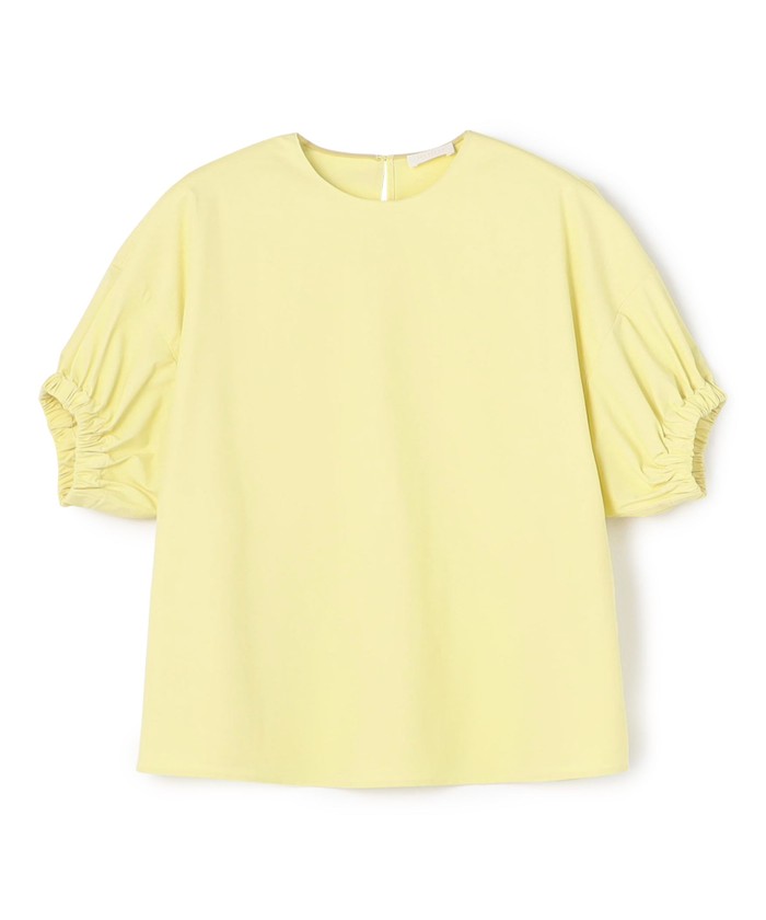 セール 40%OFF】ラッシュストレッチ ギャザースリーブブラウス