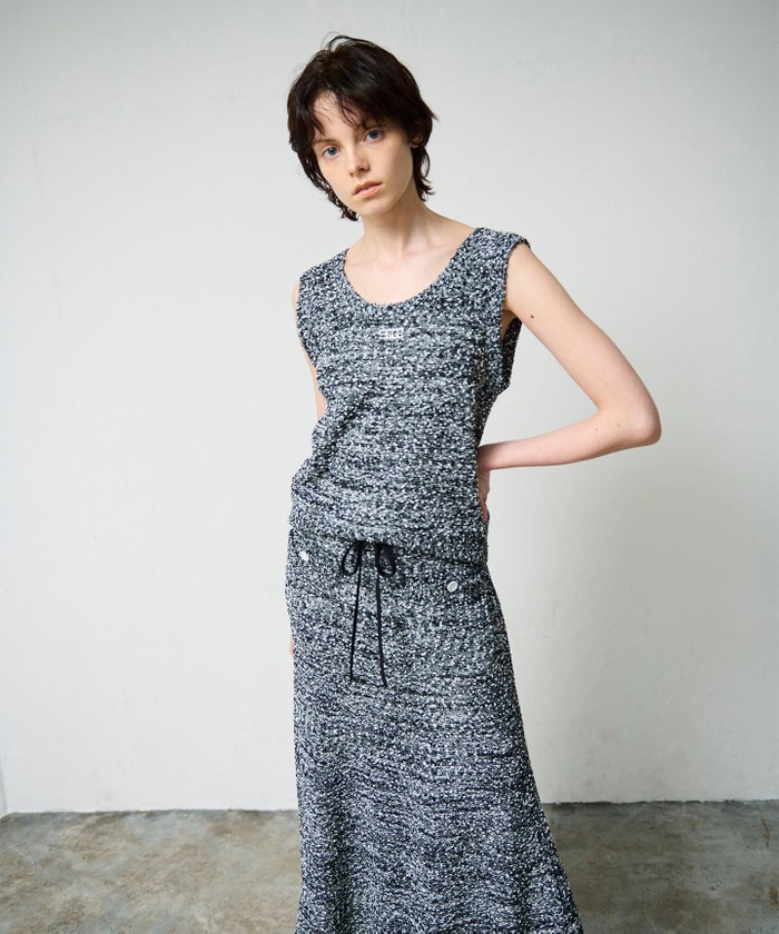 美品　GRACE CLASSグレースクラス　セットアップ　レース　ボーダー ボーダーメッシュフーディ（パーカー）｜GRACE CLASS（グレース
