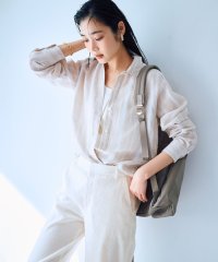 NIJYUSANKU（LARGE SIZE）/【洗える】LIBECO ベーシック シャツ/506067009