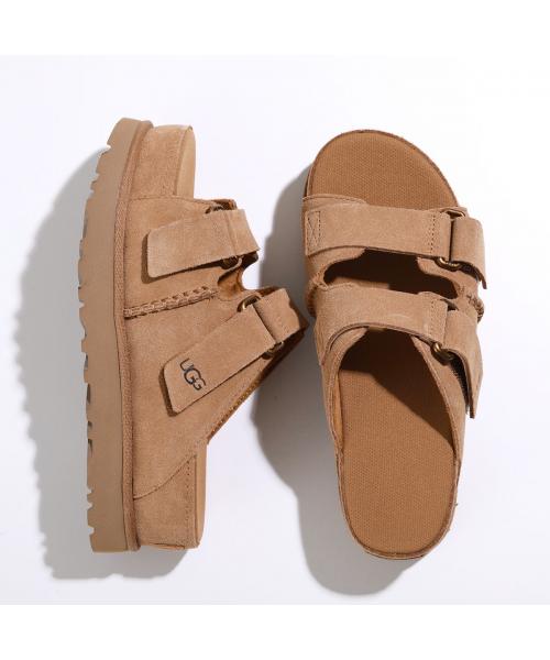 UGG イエロー ファー サンダル　21cm UGG - アグ UGGサンダル ファーの通販 by yukky's ｜アグならラクマ