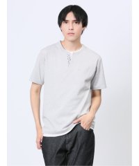 m.f.editorial/メランジジャージー フェイクキーネック半袖Tシャツ メンズ Tシャツ カットソー カジュアル インナー トップス ギフト プレゼント/506098529