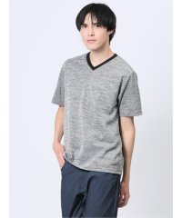 m.f.editorial/メランジジャガード Vネック半袖Tシャツ メンズ Tシャツ カットソー カジュアル インナー トップス ギフト プレゼント/506098532