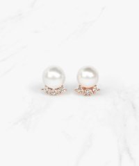 TOCCA/【WEB限定】FRILL DIAMOND PEARL PIERCED EARRINGS K10ゴールド 淡水パール ダイヤモンドピアス/505426014