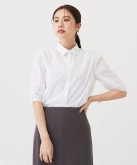 J.PRESS LADIES/【洗える】Betterコットンポリエステル ストライプ シャツカラーブラウス/506099243