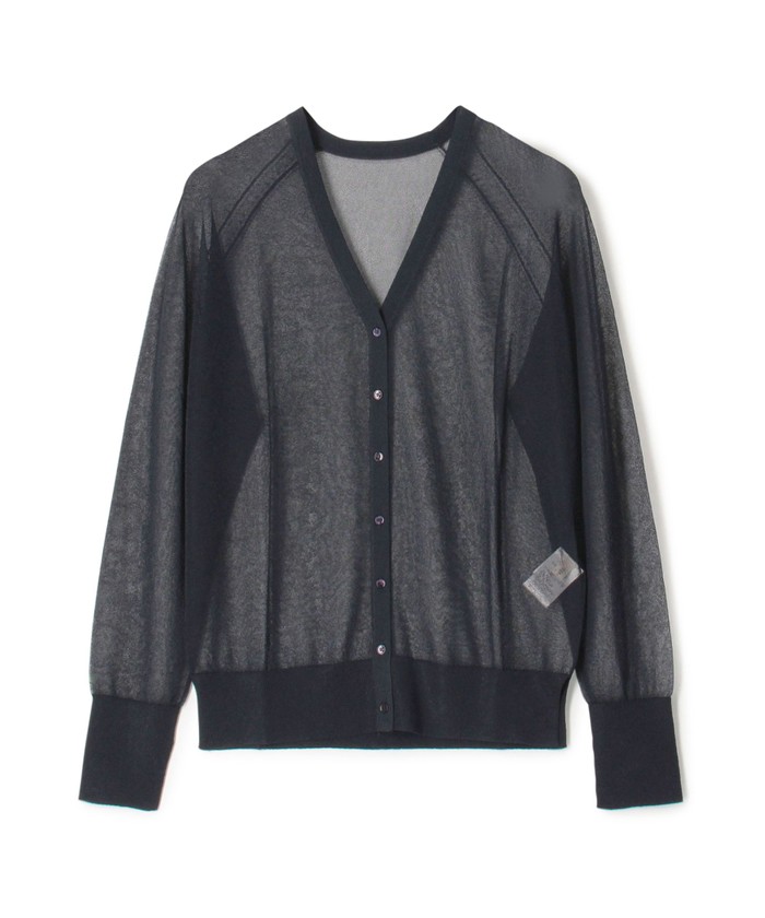 セール 40%OFF】レーヨンナイロンシアー Vネックカーディガン セール 40%OFF】レーヨンナイロンシアー Vネックカーディガン