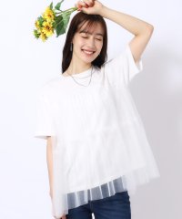 SHOO・LA・RUE　DRESKIP/【高レビュー】チュールが目を惹く！ 大人の技ありTシャツ/506099516