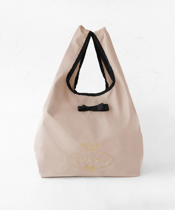 TOCCA　ミニRibbon飾りトートバッグ A4サイズ対応・撥水】SIDE RIBBON BUCKET TOTE トートバッグ