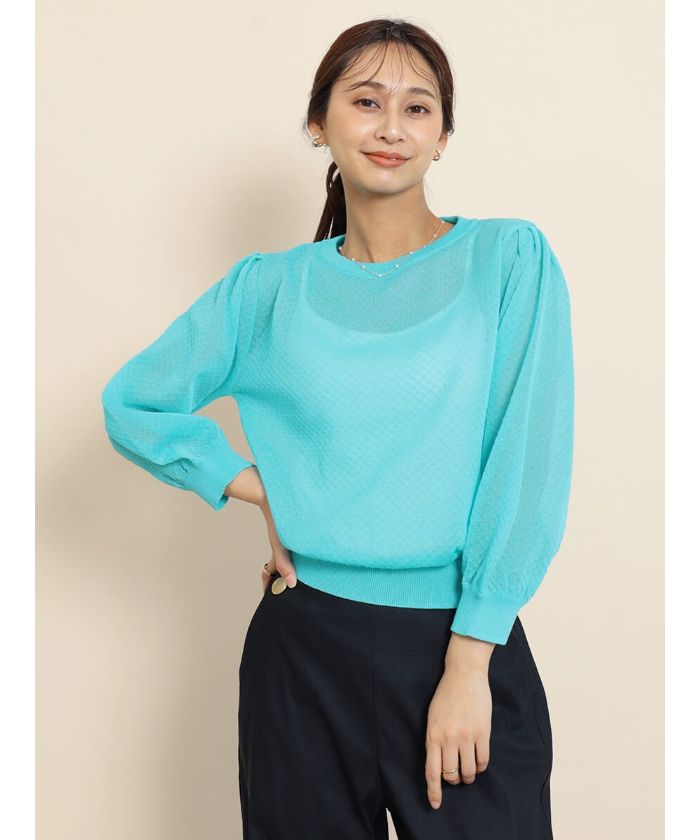 セール 47%OFF】フェンネル FENNEL ドットシアートップス セール 47%OFF】フェンネル FENNEL ドットシアートップス
