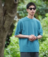 green label relaxing/GIZA ハニカム クルーネック Tシャツ/506077838