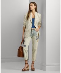 LAUREN RALPH LAUREN/パッチワーク リラックス テーパード アンクル ジーンズ/506078157