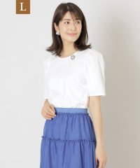 TO BE CHIC(L SIZE)/【L】コットンポンチ プルオーバーカットソー/506078905