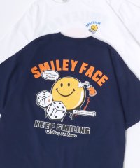 LAZAR/【Lazar】SMILEY FACE/スマイリーフェイス オーバーサイズ バックプリント ロゴ ワンポイント刺繍 半袖Tシャツ/スマイルT/吸水速乾 UVカット/506078919