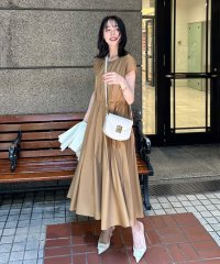 RUIRUE BOUTIQUE/ルイルエブティック RUIRUE BOUTIQUE フレンチスリーブ・プリーツワンピース/506097648