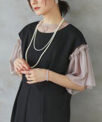 RUIRUE BOUTIQUE/バルーンスリーブチュールトップス＆ストレートワンピースセット(U1375)/506097653