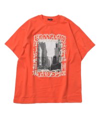 GLAZOS/【防汚加工】リゾートフロントプリント半袖Tシャツ/506098794