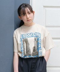 GLAZOS/【防汚加工】リゾートフロントプリント半袖Tシャツ/506098794