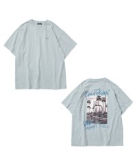 GLAZOS/【防汚加工】リゾートバックプリント半袖Tシャツ/506098800