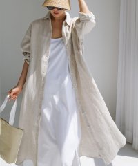 maison de LATIR/フォースメント Forcement スリット入りロングシャツワンピース/506099035