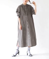 e-zakkamaniastores/ブザムピンタック ライトデニムシャツワンピース/506099650