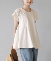 e-zakkamaniastores/ペプラムシルエット フレンチスリーブ カットソー/506099656