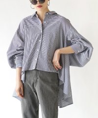 e-zakkamaniastores/ドレープフレア シャツブラウス/506099660