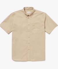 LACOSTE Mens/オーガニックコットン ナチュラルダイ ポプリン 半袖ボタンダウンシャツ/506099768