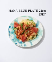 JOURNAL STANDARD FURNITURE/《予約》【SAKUZAN/サクザン】JSF別注 HANA BLUE PLATE　プレート 22cm 2点セット/506100051