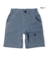 moujonjon/【子供服】 moujonjon (ムージョンジョン) フラップ付きデニムニット5分丈ハーフパンツ 80cm～140cm M33117/506100366