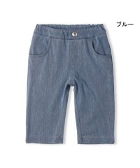 moujonjon/【子供服】 moujonjon (ムージョンジョン) デニムニットスキニー6分丈ハーフパンツ 80cm～140cm M43116/506100375