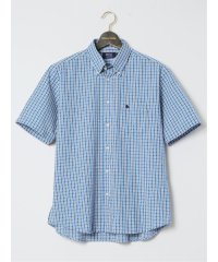 GRAND-BACK/【大きいサイズ】ポロ/POLO サッカーチェック ボタンダウン半袖シャツ メンズ シャツ カジュアル トップス インナー 半袖 ギフト プレゼント ライトアウタ/506100426