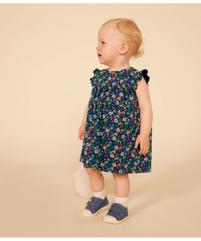 【未使用タグ付き】PETITBATEAU プチバトー★コットンワンピース ピンク 506100759001.jpg