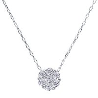 JEWELRY SELECTION/[ララクリスティー] LARA Christie ネックレス ダイヤモンド ダリア フラワー 0.1ct プラチナ PT900 lp51－0002－pt/506101154