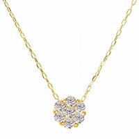 JEWELRY SELECTION/[ララクリスティー] LARA Christie ネックレス ダイヤモンド ダリア フラワー 0.1ct ゴールド K18 lp51－0002－yg/506101155