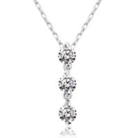 JEWELRY SELECTION/[ララクリスティー] LARA Christie ネックレス ダイヤモンド スリーストーン 0.1ct プラチナ PT900 lp51－0004－pt/506101158