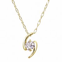 JEWELRY SELECTION/[ララクリスティー] LARA Christie ネックレス サターン ダイヤモンド 1粒 0.1ct ゴールド K18 lp51－0006－yg/506101163