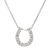 JEWELRY SELECTION/[ララクリスティー] LARA Christie ネックレス ダイヤモンド ホースシュー 11石 計0.5ct PT900 プラチナ lp71－0012－pt/506101190