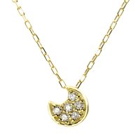 JEWELRY SELECTION/[ララクリスティー] LARA Christie ネックレス ダイヤモンド ムーン 6石 計0.06ct K18 ゴールド lp71－0014－yg/506101195