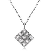 JEWELRY SELECTION/[ララクリスティー] LARA Christie ダイヤモンドネックレス Pt900 プラチナデザイン ダイヤ 計0.1ct lpi51－0017－pt/506101250