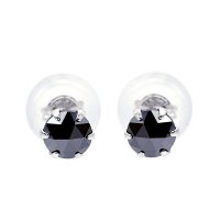 JEWELRY SELECTION/[ララクリスティー] LARA Christie ピアス ブラック ダイヤモンド 計0.3ct プラチナ PT900 le56－0005/506101261