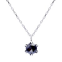 JEWELRY SELECTION/[ララクリスティー] LARA Christie ネックレス Pt900 ブラックダイヤモンド 0.3ct 6本爪 プラチナ lp56－0010/506101334