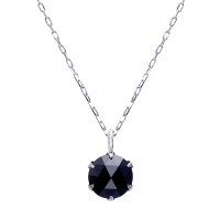 JEWELRY SELECTION/[ララクリスティー] LARA Christie ネックレス Pt900 ブラックダイヤモンド 0.5ct 6本爪 プラチナ lp56－0011/506101335