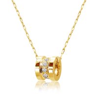 JEWELRY SELECTION/[ララクリスティー] LARA Christie ダイヤモンド エタニティ ネックレス 計0.15ct SIクラス・Hカラー 11石 K18 イエローゴールド /506101398