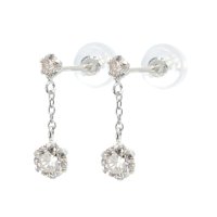 JEWELRY SELECTION/[ララクリスティー] LARA Christie 揺れる ダイヤモンド ピアス 計0.5ct PT900 プラチナ le71－0005－pt/506101399