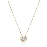 JEWELRY SELECTION/[ララクリスティー] LARA Christie ネックレス ダイヤモンド フクリン 0.5ct イエローゴールド K18YG lp51－0011－yg/506101515