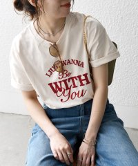 SHIPS any WOMEN/《予約》SHIPS any:〈洗濯機可能〉ロゴ プリント TEE/506101622