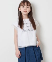 a.v.v(KID'S)/[140－150]チュールレイヤーロゴTシャツ/505890329