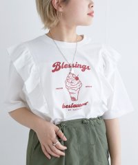 w closet/フリフリラメプリントTEE/506092223